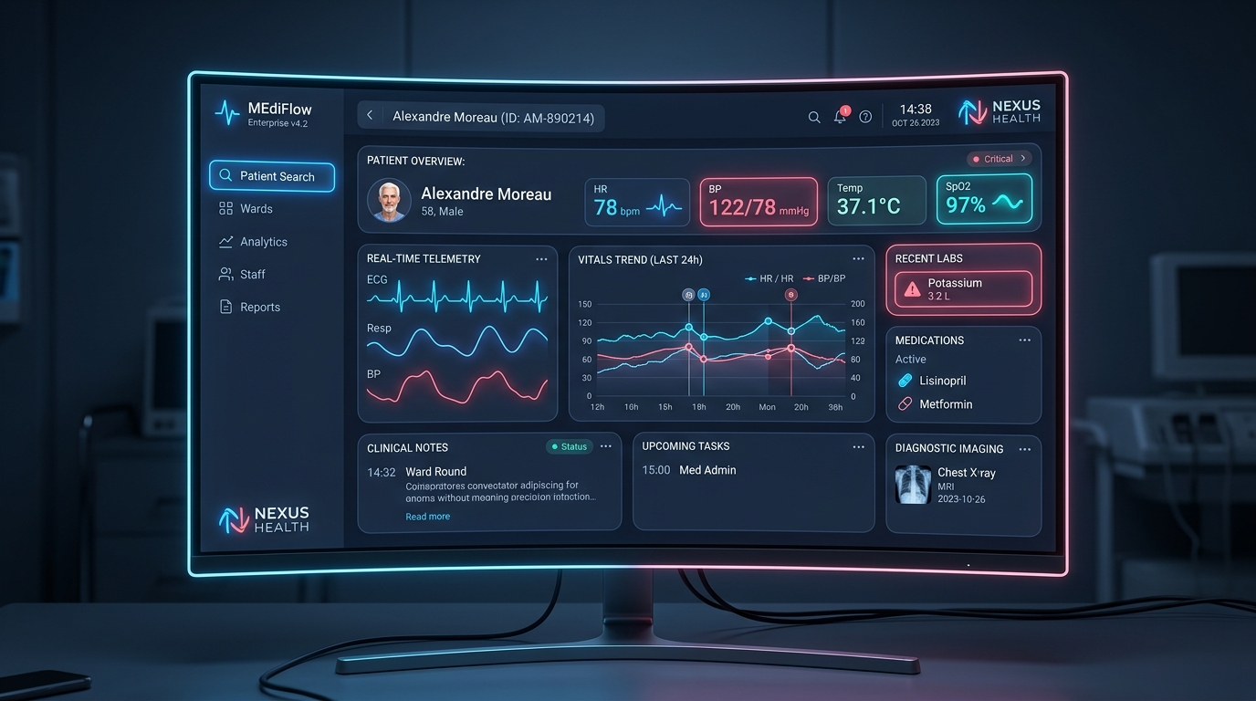 Hospital software setup
